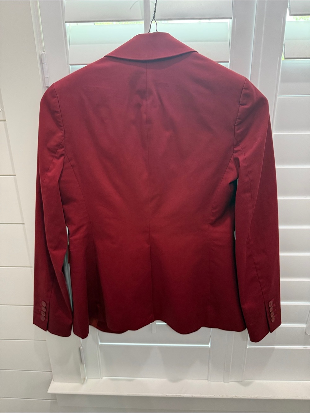 Body by Victoria Kate Fit Red Suit Set | Blazer + Pants | Tailored Power Suit - Picture 2 of 9